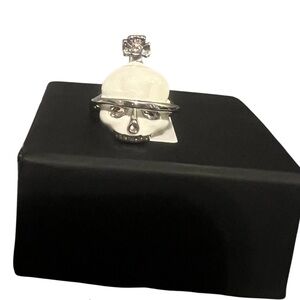 Vivienne Westwood Silver and Cream Orb Accessory